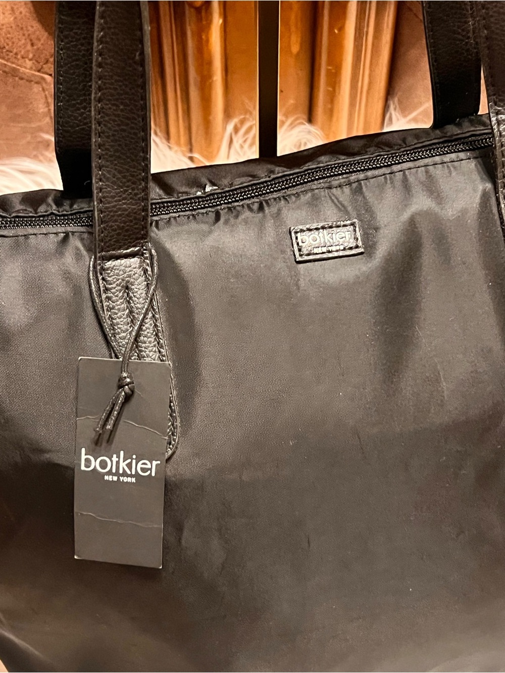 Botkier Black Nylon with Leather Straps tote bag - Picture 5 of 10